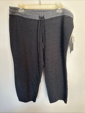 Hurley Women’s Dark Charcoal Gray Cropped Drawstring Joggers